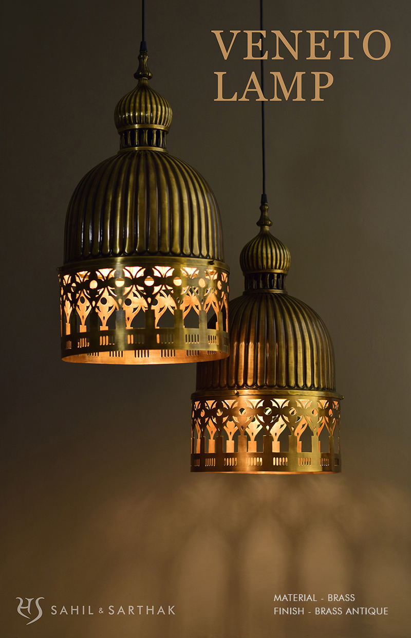 VENETO LAMP Brass Antique by Sahil & Sarthak 2